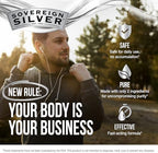 Sovereign Silver liquid supplement nutrition facts label detail