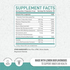 Side profile of Enliven tinnitus support packaging highlighting key vitamin complex elements