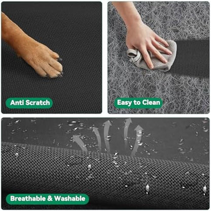 Elevated Dog Bed Raised Outdoor Dog Cot for Large Dogs, Installation Requires No Tools, Frame with Washable Cooling Breathable Mesh Anti-Slip Feet, Indoor Pet Bed, Black, 43.3 Inches - Image 5