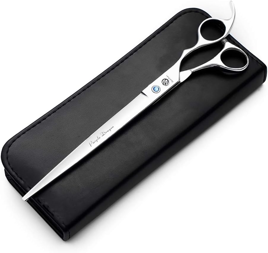Purple Dragon 10 Inch Sharp Edge Salon Hair Cutting Shears - Pet/Dog Grooming Scissors with Bag - Perfect for Barber or Pet Groomer (10 inch) - Image 11