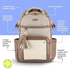 Itzy Ritzy Boss Plus diaper bag laptop sleeve accommodating a device