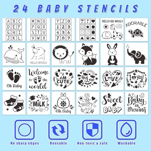 Assorted sizes of white cotton baby bodysuits from the Aisharery clothing craft package