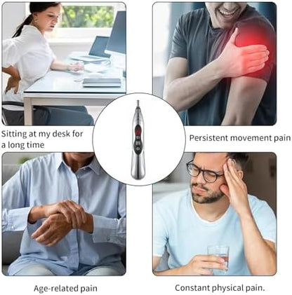 Retractable brass acupressure probe included in the GGFSSQ wellness kit.