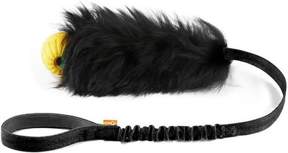 HOWGO Dog Rope Toy,Dog Bungee Chaser Toy 100% Sheepskin,Sheep Smell Tug Toy for All Breeds (Purple, Long Without Ball) - Image 10