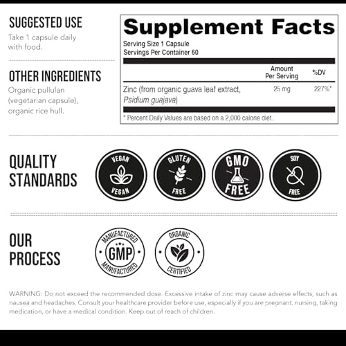 Whole food matrix zinc supplement for men and women by Triquetra Health