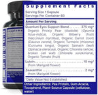 Quantum Nutrition Labs Eye Support supplement facts label