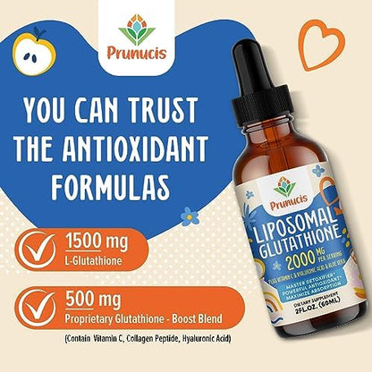 Prunucis liposomal glutathione liquid packaging details