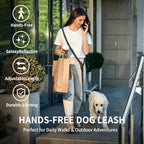 Quick release buckle and secure locking mechanism details on the Kazazoo dog leash.