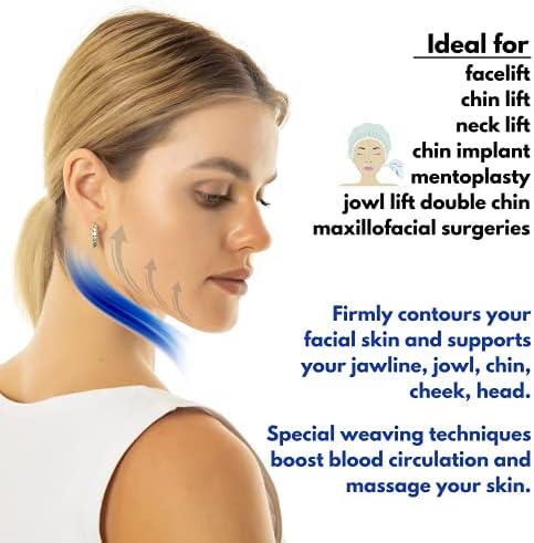 V-line face lifting strap for double chin reduction and contouring