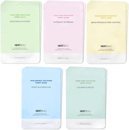 Nextbeau Solution Sheet Mask Variety Pack front view