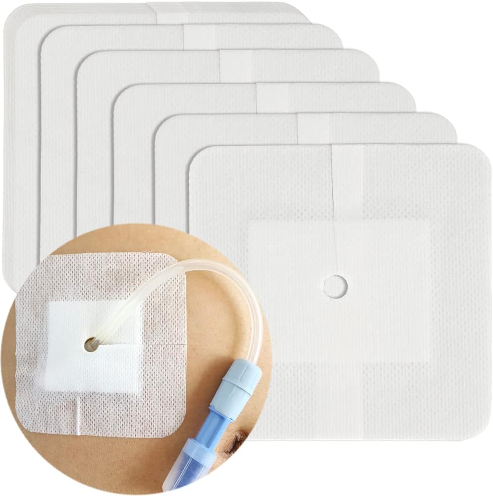 DiaBelt Peritoneal Dialysis Catheter Split Bordered Gauze Island Dressing front view packaging