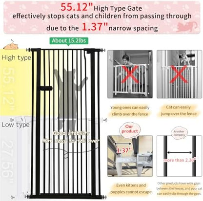 Lumizone no drill safety gate showcasing the rubber pressure pads mounted against a wall
