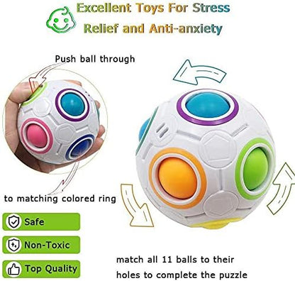 Multi-functional black fidget controller pad showing tactile buttons and rolling gears.