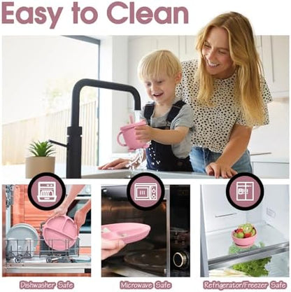 Catvegue baby weaning kit laid out on table
