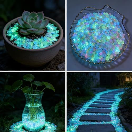 Glowing multi-colored 3-5mm resin sand for DIY decor