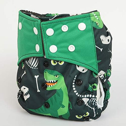 Adjustable snap buttons on Sigzagor washable baby diaper
