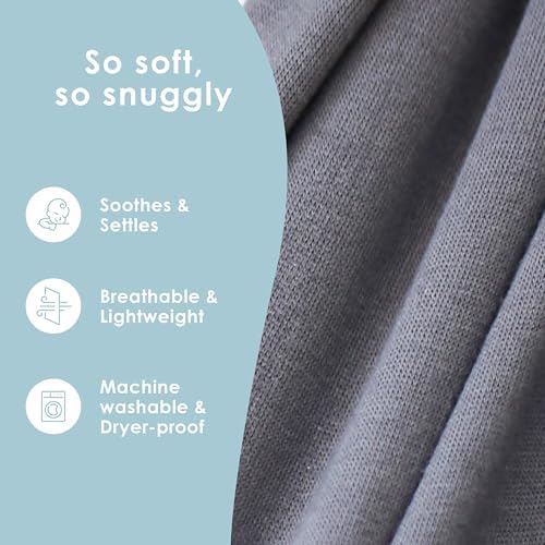 Sleepy Wrap baby carrier neatly folded inside a standard diaper bag for travel