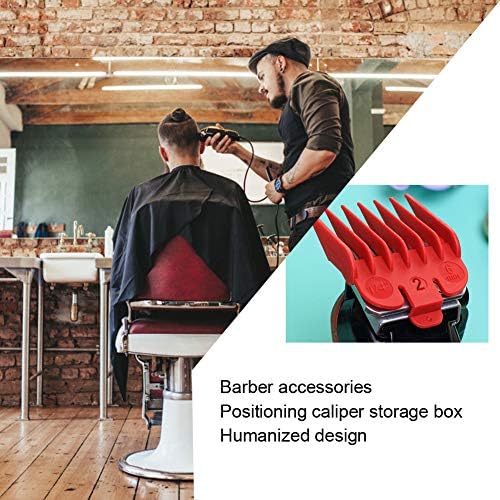 Transparent electric trimmer caliper storage organizer highlighting the smooth finish and safe rounded edges