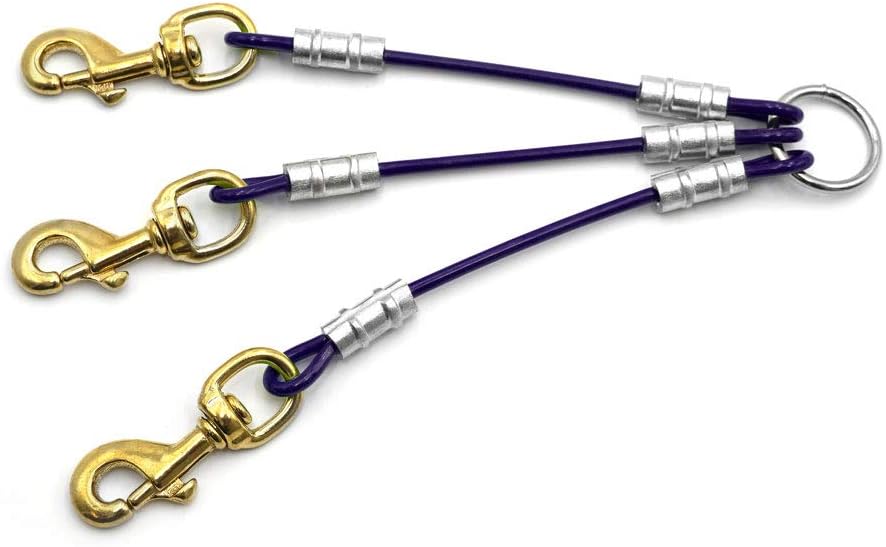 Outdoor Dog Supply Heavy Duty 3 Dog Leash Splitter Coupler (Blue) - Image 11
