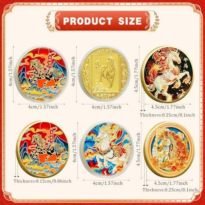 LAIAMER gold commemorative medal showing reverse side traditional Chinese blessing elements