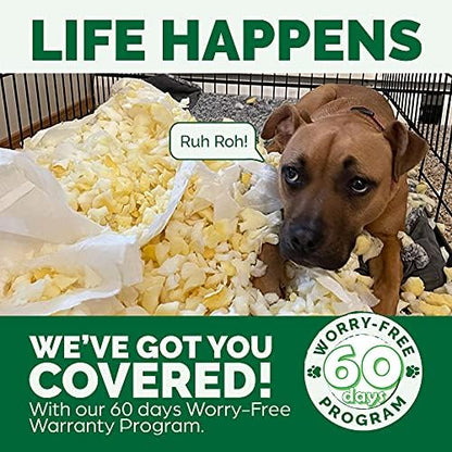 Large traditional sofa style dog bed cover replacement pack view