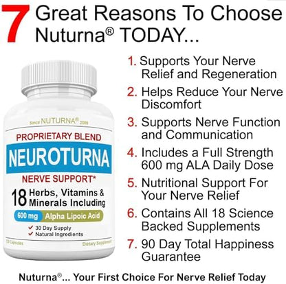 Nuturna Neuroturna 120 capsules bottle side profile