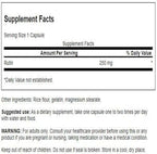 Swanson Rutin dietary supplement bottle back label ingredients facts
