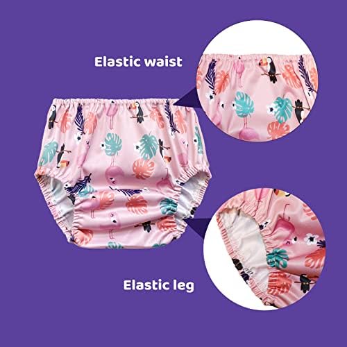 Close up of elastic waistband on Bisenkid waterproof potty training covers