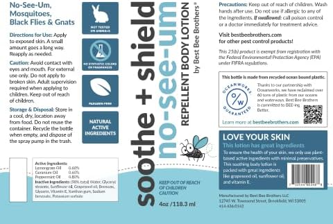 Two pack bundle of Best Bee Brothers four ounce soothing outdoor defense skin cream
