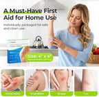 AUVON adhesive hydrogel pads 4x4 inch for moist wound healing.