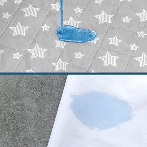Close up of Moonsea quilted waterproof pad texture
