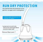 Hygger submersible water pump side profile