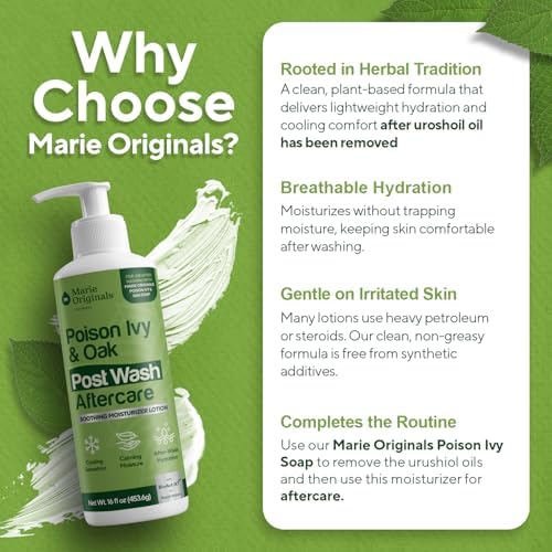 Marie Originals soothing aftercare cream close up showing botanical ingredients list.