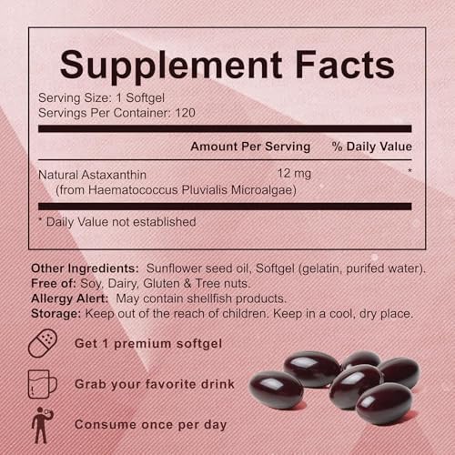 Authentic USA imported astaxanthin tanning pills bottle displayed on a minimalist surface to show product size