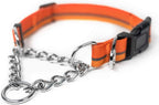 Mighty Paw Martingale Dog Collar 2.0 | Trainer Approved Limited Slip Collar with Stainless Steel Chain & Heavy Duty Buckle - Modified Cinch Collar for Gentle & Effective Pet Training - Medium, Grey - Image 10