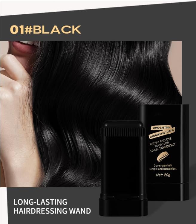 Travel size instant hair dye comb kit