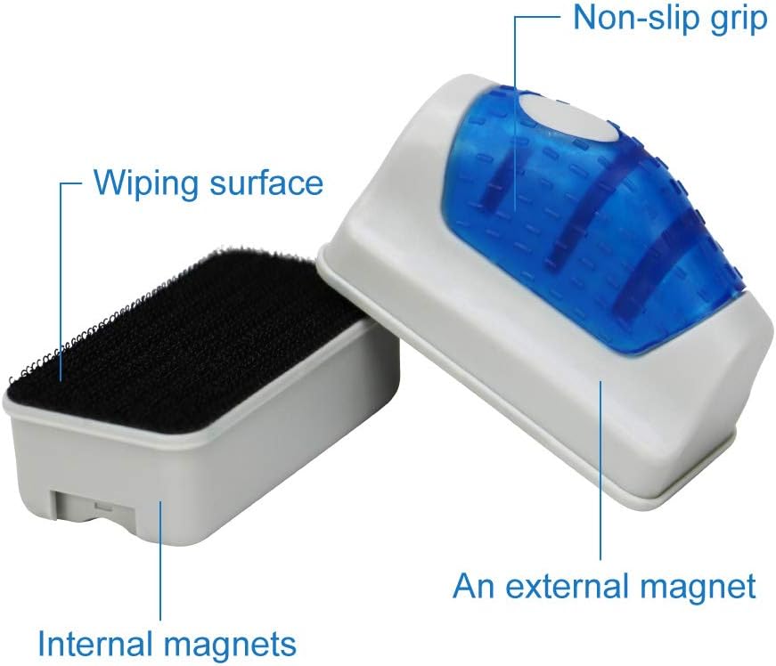 Jasonwell fish tank algae scrubber showing magnetic handle grip