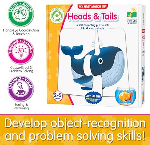 Authentic packaging of the fifteen piece animal memory game from the United States.