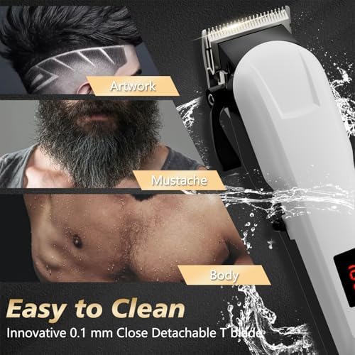Full Anrom professional hair clipper kit contents display