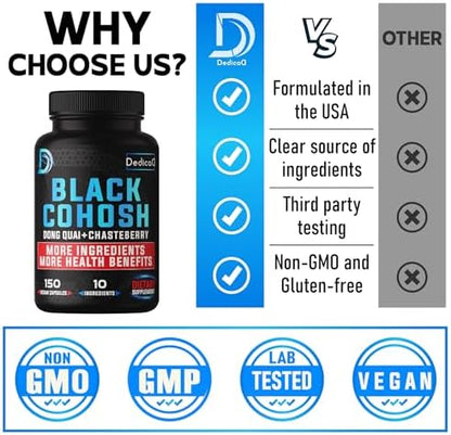Close up of Dedicad dietary supplement vegan capsule bottle