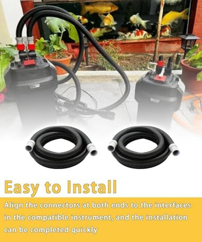 High quality kink resistant fish tank intake and output hose set