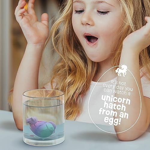 Six unique mystery toy unicorns displayed with matching themed collector cards