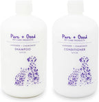 Close up of the soothing aloe and essential oil ingredients on the Pure + Good set.
