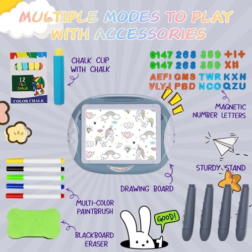 Mayesar educational art easel with magnetic letters and numbers