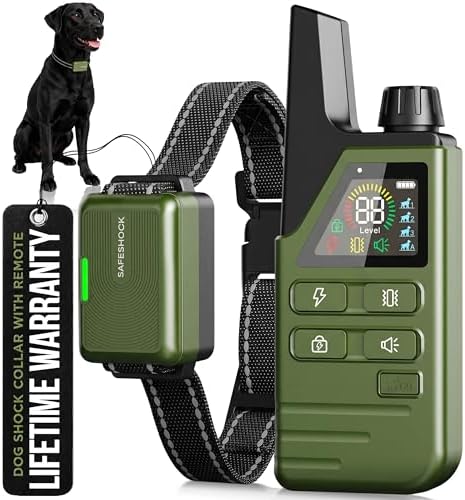Matte olive green remote transmitter with adjustable intensity buttons