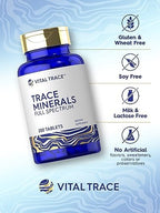 Carlyle trace minerals unflavored tablets bottle back view