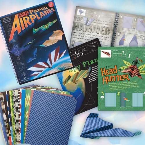 Klutz Star Wars Folded Flyers pre-printed colorful paper sheets displaying authentic movie franchise starfighter patterns.