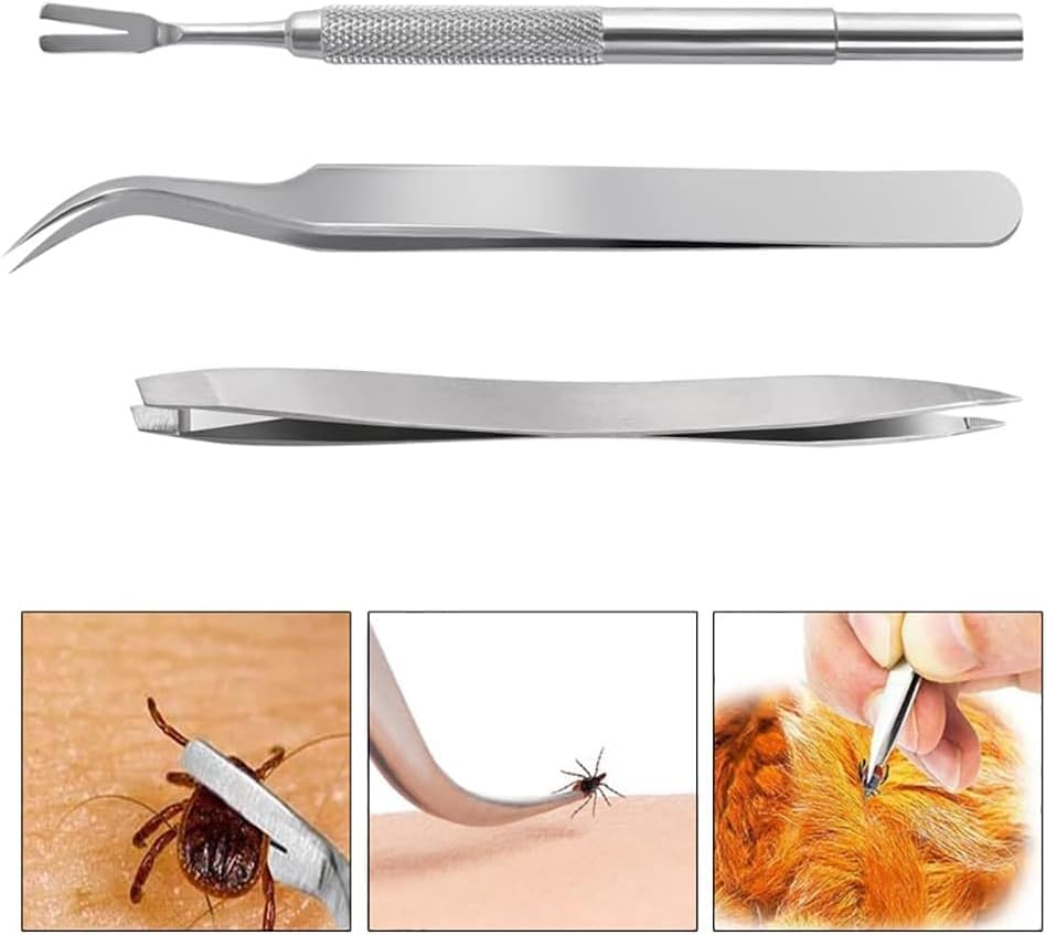 Professional tick removal tool for human and pet first aid