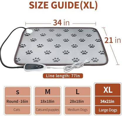German Shepherd resting comfortably on a GOLOPET thermal warming mat for large dogs.