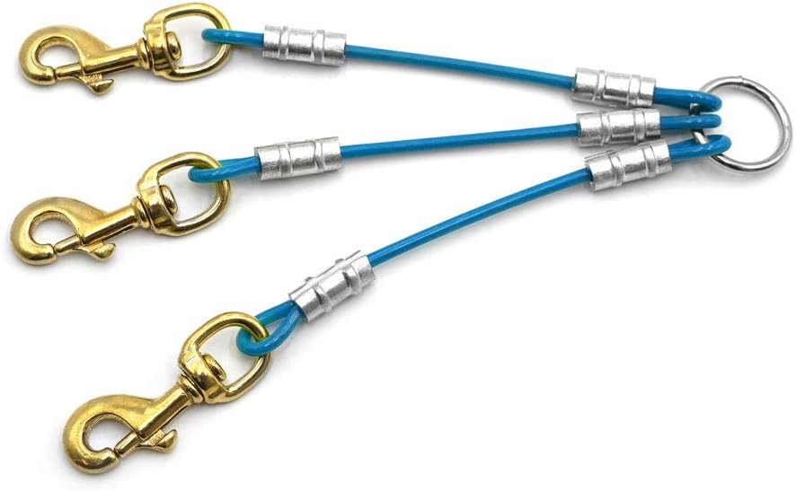 Outdoor Dog Supply Heavy Duty 3 Dog Leash Splitter Coupler (Blue) - Image 9